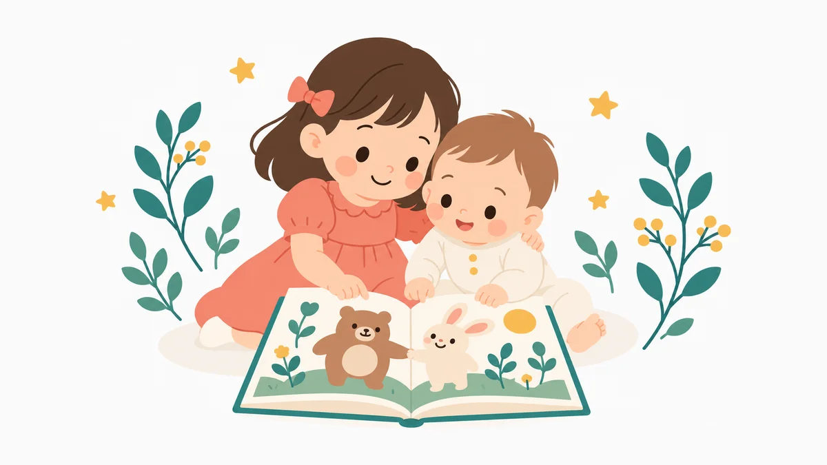 名前入り絵本を兄弟で贈る|2人目の出産祝いに上の子も登場させる選び方